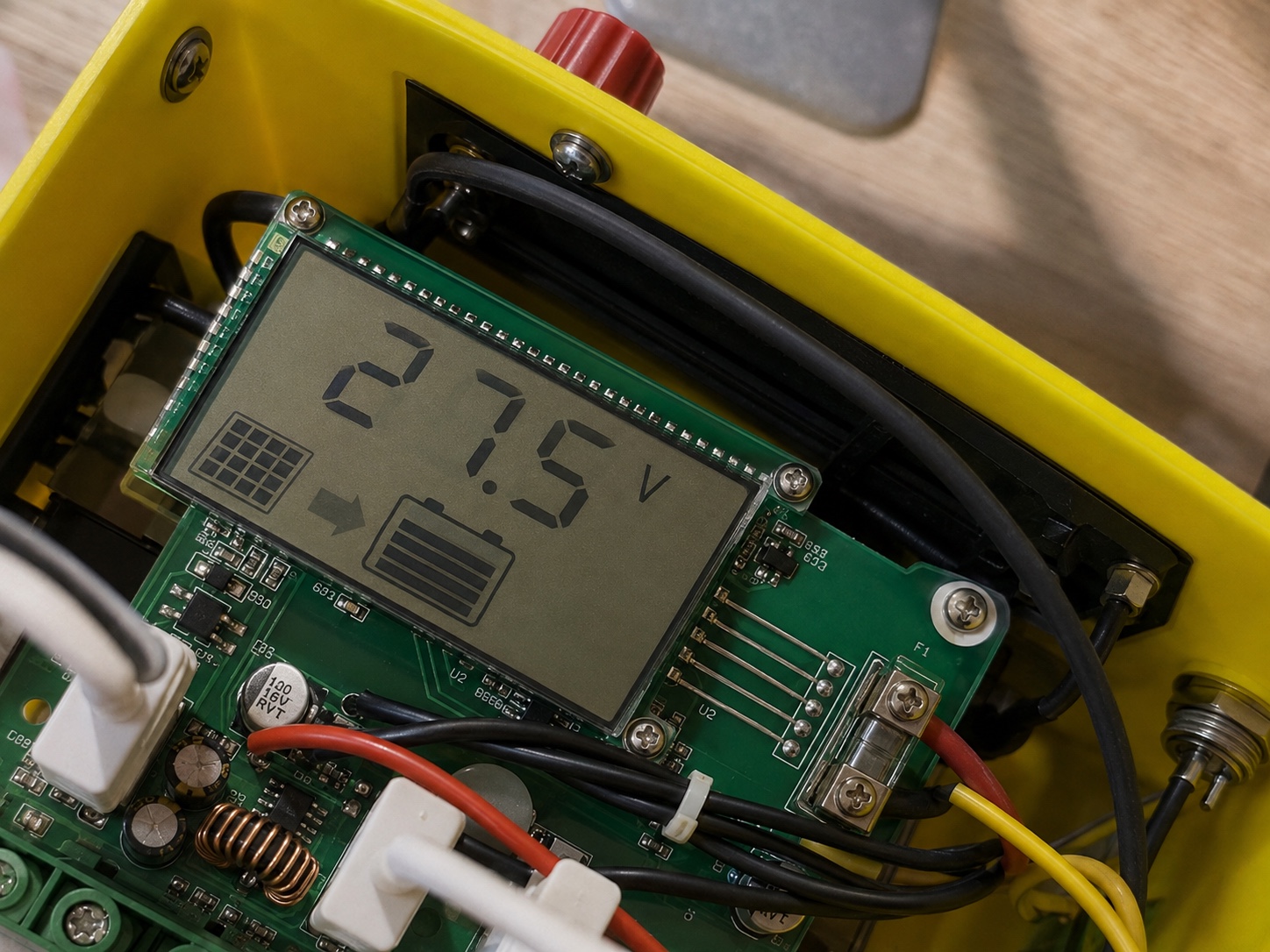 Intégration électronique interne et écran LCD du prototype Poseidon